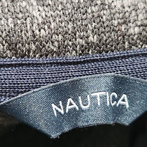 Nautica Sweater Size XL Color Gray Charcoal Zip On Front - Picture 9 of 12